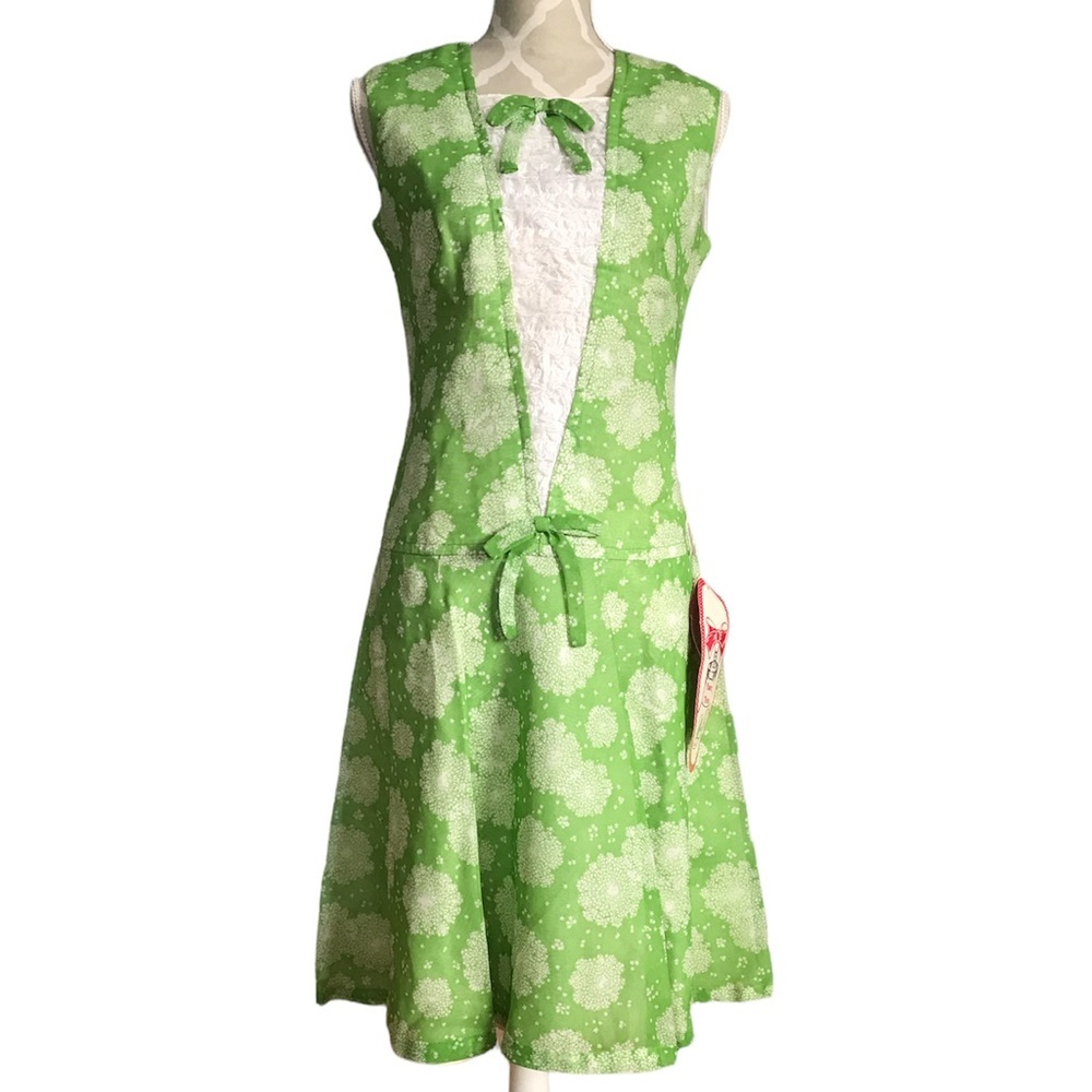 Vintage 1960’s Green W.M G Junior Original Dress Vintage Size 13
